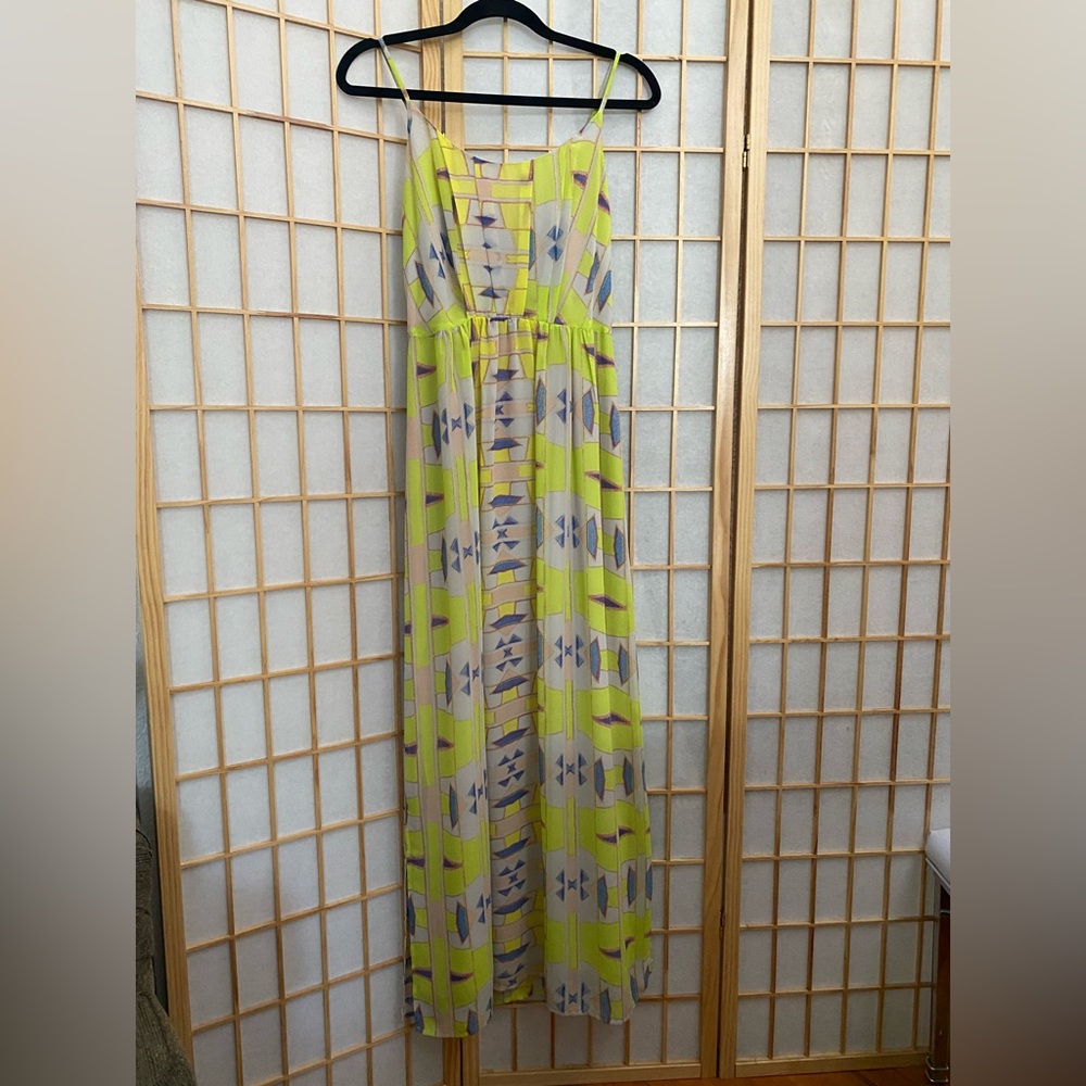 Charlie Jade Yellow and Blue Maxi Dress